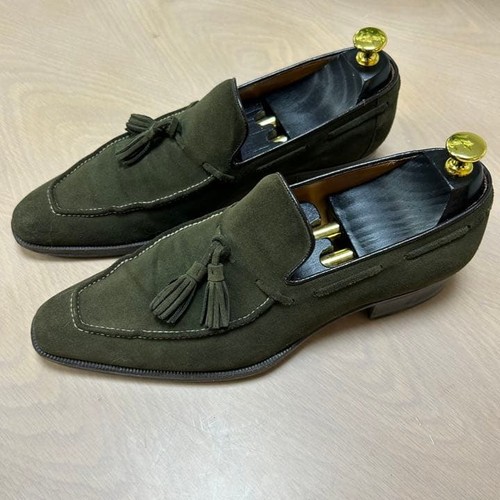 Chaussures habillées vertes