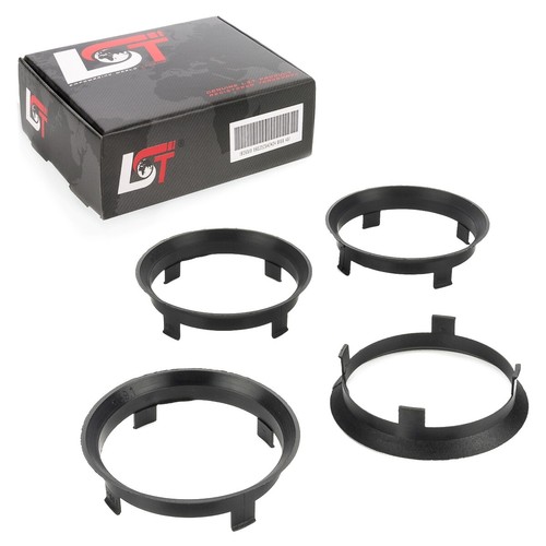 Centrage noir pour jantes - 4x,