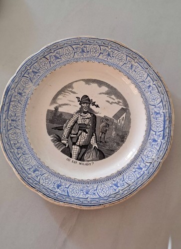 Assiette devinette faïence - assiette, en