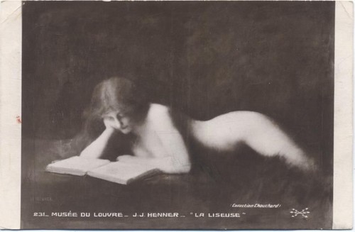 Reading nude liseuse - reading,