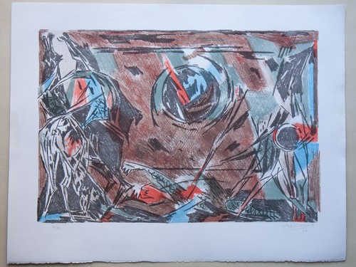 Bertholle litho signée - -,