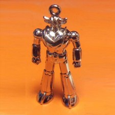GOLDORAK Grendizer Series Chrome Metal Keychain Pendant Necklace, Key Strap