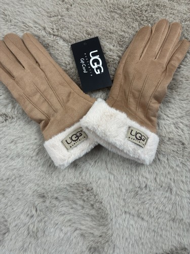 Gants ugg marrons fourrees - gants,