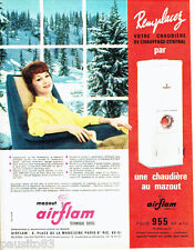 ADVERTISEMENT ADVERTISING 056 1962 The Airflam Oil Boiler