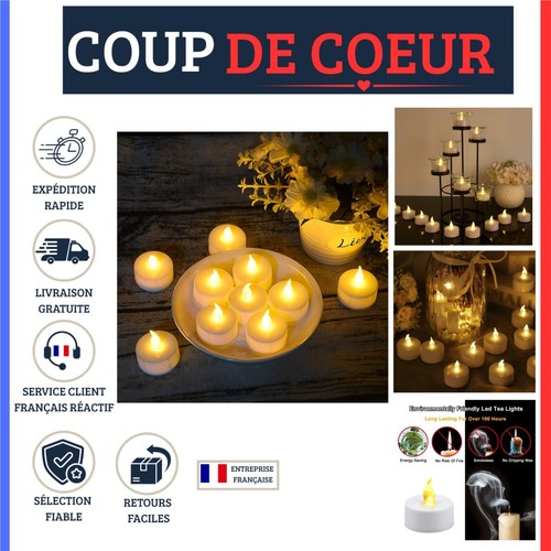 Bougies chauffe plat led - bougies,