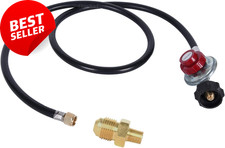 5FT 20 PSI Propane Regulator Hose for LP Gas Cooker Fryer Burner w/ Fitting