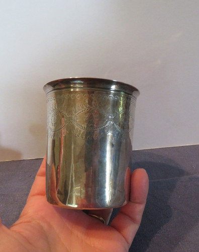 Anciene timbale argent - en,