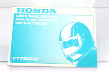 Honda VT 750 DC VT750DC Black Widow Owners Manual Drivers Manual