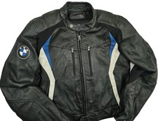 HOT Men's BMW MOTORRAD DOUBLE R BIKER MOTORCYCLE ARMOR GUARD LEATHER Jacket 58 M