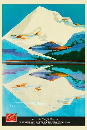 Milwaukee train rf568 poster - milwaukee,