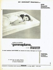 Advertising 118 1958 Foam Mattress by Pirelli