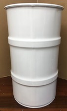 Baril métal 60 Litres BLANC