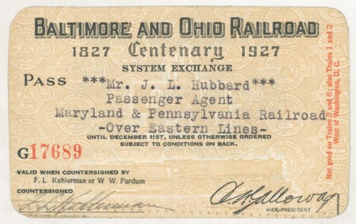 1927 baltimore and ohio - 1927,