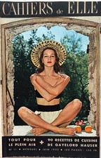 CAHIERS DE ELLE n° 11 Juin 1953 ancienne revue de mode couture cuisine Eté 1953