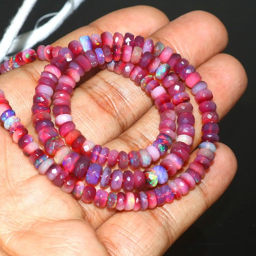 Collier opale arc ciel - opale, arc-en-ciel