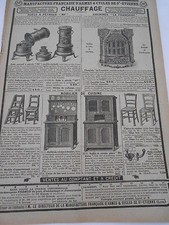 Antique 1928 Advertising Items Heating Stove Fireplace Kitchen Furniture