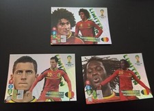 3 Cartes Edition Limitée Belgique - Album Panini World Cup 2014 Adrenalyn