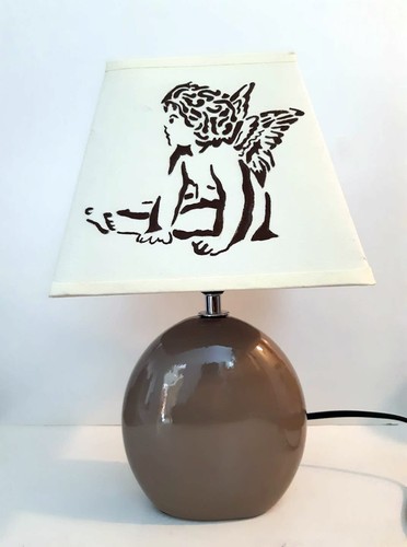 Lampe chevet peint main - de,