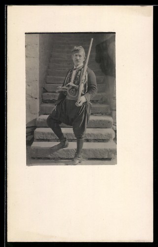 Carte postale photo - , soldat