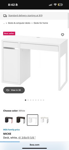 Ikea micke desk - ikea, 41