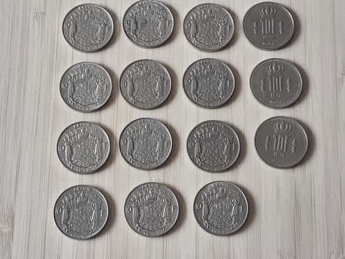 Lot pièces monnaie 10 - pièces, de