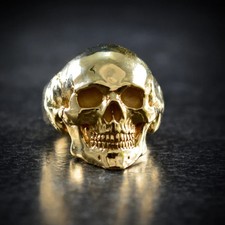 Bague Memento Mori en or jaune
