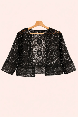 Veste courte boléro dentelle - veste,