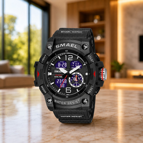 Smael 8007 montre homme sport - montre,