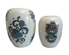 2 RARE ART DECO VASES CERAMIC FAIENCE DE NIMY BELGIUM NO CATTEAU KERAMIS 1930