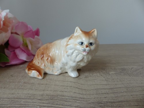 Figurine chat tabby orange - tabby,