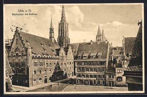Carte postale ulm place - postale,