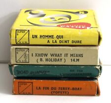 LOT DE 4 FILMS SUPER 8 NOIR ET