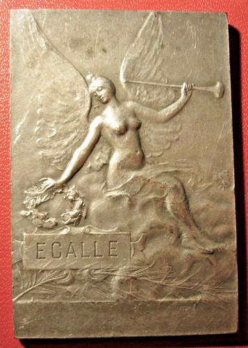 France plaque bronze - france.,