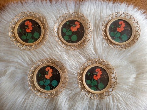 Dessous verre fleurs - de,