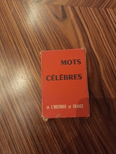 Jeux cartes mots célèbre - cartes,