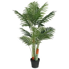 Palmier artificiel avec 3 troncs vert 85 cm PP plante artificielle vidaXL