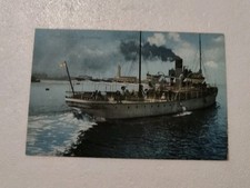 TRIESTE - Vaporetto "Timavo" leaving for Grado from 1908 to 1940 postcard