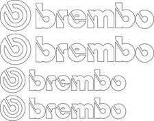 Stickers découpé BREMBO pour