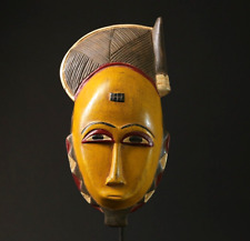 Masque africain décor tribal Baule art mural à suspendre du Libéria article d...