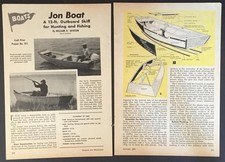 12' Hunting Fishing Utility Jon Boat John Boat 1961 HowTo build PLANS