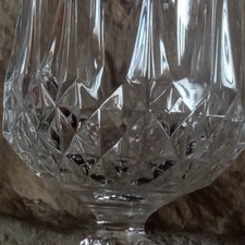 Cristal d'Arques  LONGCHAMP   5  Flûtes à CHAMPAGNE   20,6 cm  haut  VINTAGE