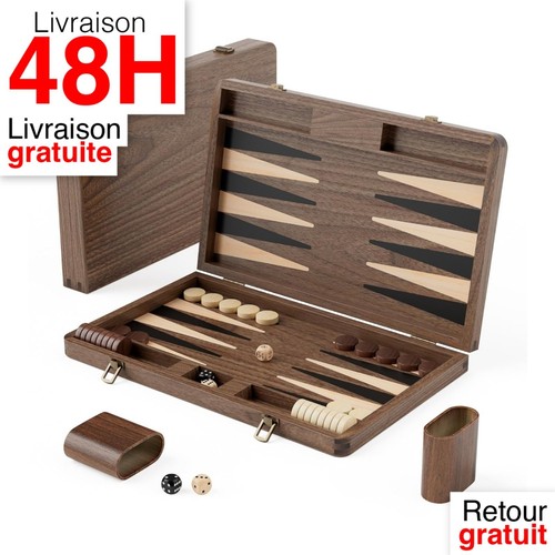 Backgammon bois noyer - backgammon, de