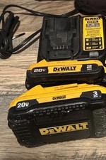 2 DeWalt Batteries + Charger 20V ION - 3AH/2AH