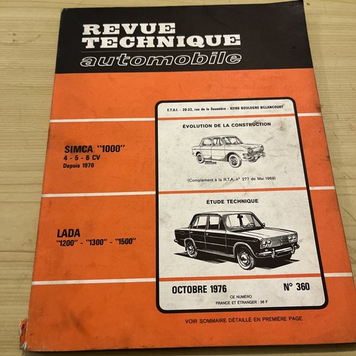Revue technique lada - revue, 1300
