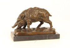 Sculpture Sanglier en bronze