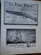 COINTREAU by Jean Adrien MERCIER + rifle DARNE advertising paper ILLUSTRATION CHRISTMAS 1939