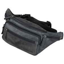 'Zion' Sac Banane Vintage en Cuir Véritable | Pochette Ventrale pour Hommes e...