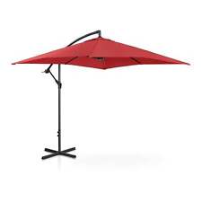 Parasol déporté rectangulaire 250 x 250 cm inclinable bordeaux Helloshop26 14_0