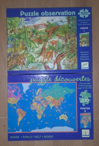 Lot puzzles djeco 100 et - de,