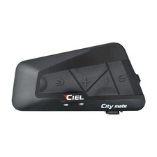 Ciel Citymate Solid Black Bluetooth Intercom For Motorcycles, 2 People Can Talk